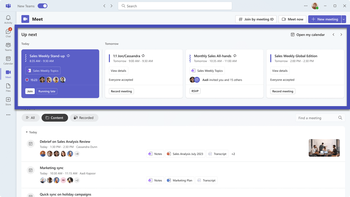 Supercharge your meetings with the allnew Meet app on Microsoft Teams
